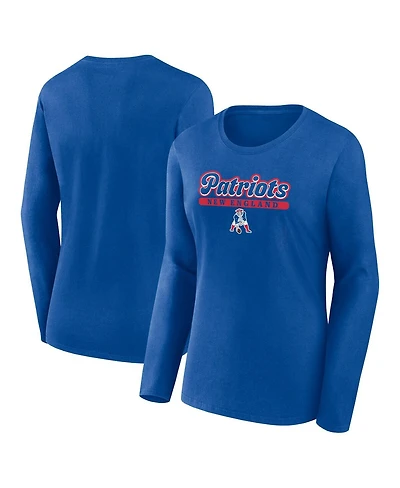 Women's Fanatics Royal New England Patriots Next Long Sleeve T-shirt