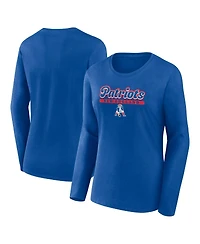Women's Fanatics Royal New England Patriots Next Long Sleeve T-shirt