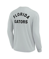Men's and Women's Fanatics Signature Gray Florida Gators Super Soft Long Sleeve T-shirt