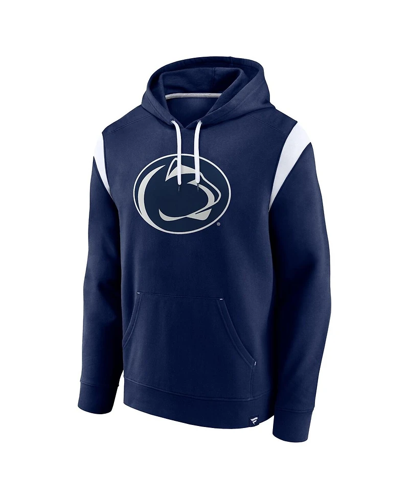 Men's Fanatics Navy Penn State Nittany Lions Gym Rat Pullover Hoodie