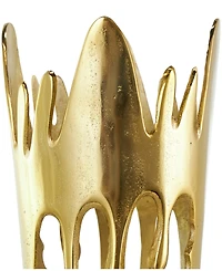 Rosemary Lane Aluminum Drip Vase with Melting Designed Body, 9" x 8" x 31"