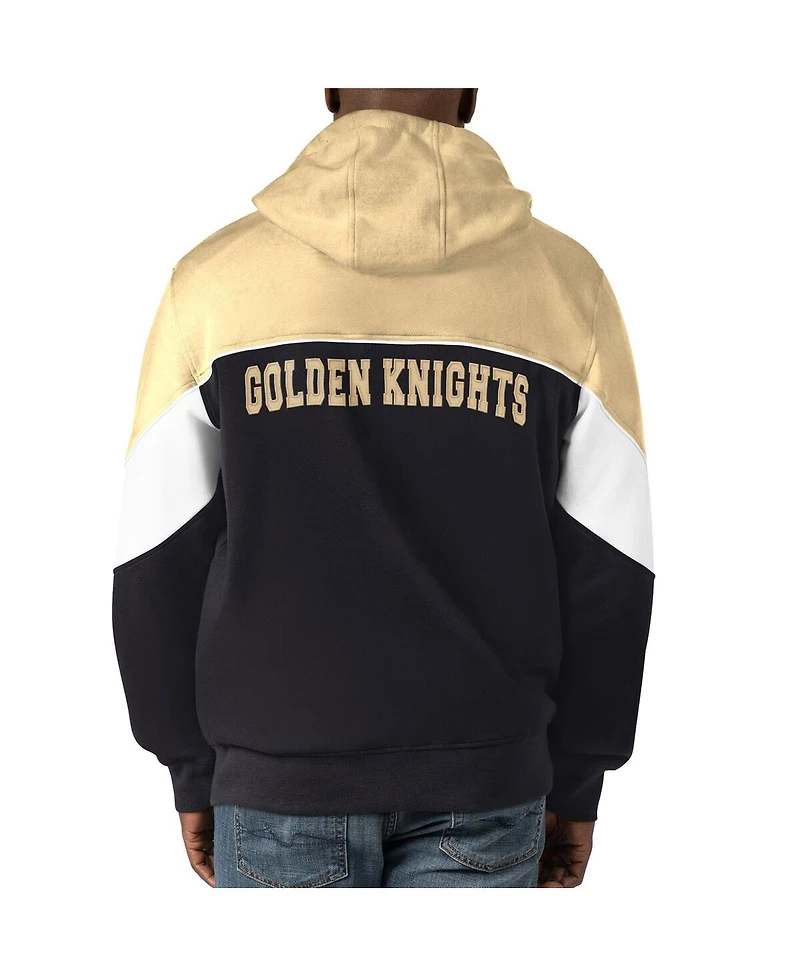 Men's Starter Black, Gold Vegas Golden Knights Power Forward Full-Zip Hoodie