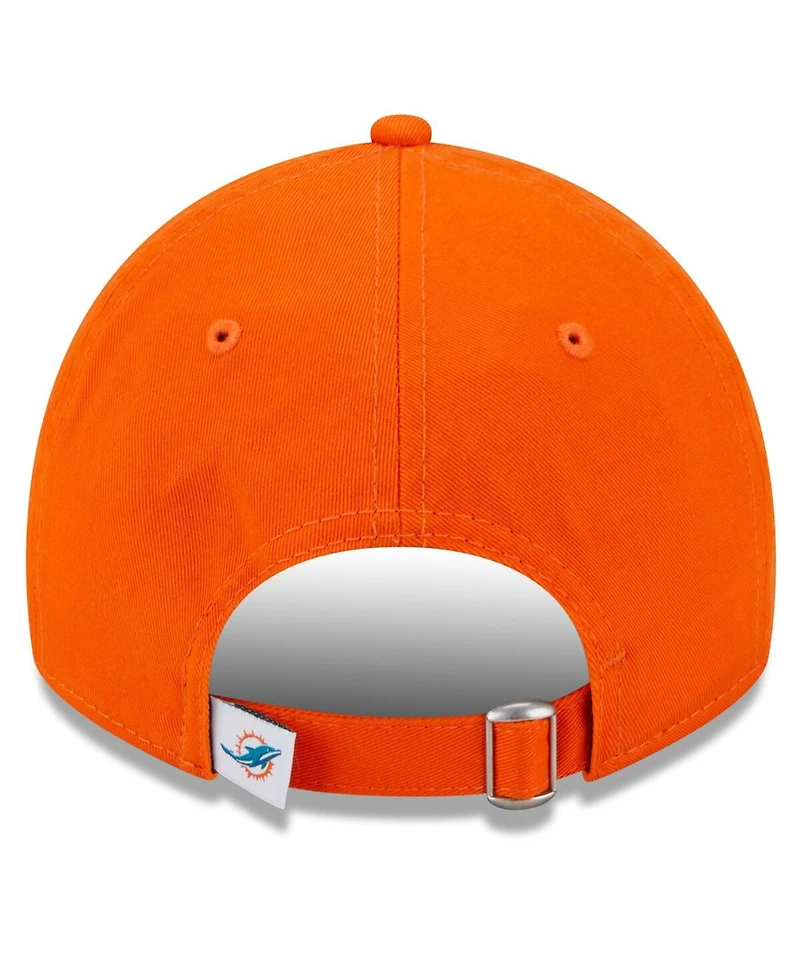 Women's New Era Orange Miami Dolphins Main Core Classic 2.0 9TWENTY Adjustable Hat