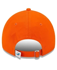 Women's New Era Orange Miami Dolphins Main Core Classic 2.0 9TWENTY Adjustable Hat