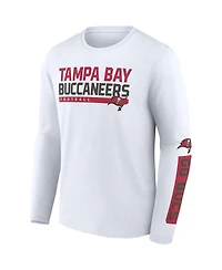 Men's Fanatics Red, White Tampa Bay Buccaneers Two-Pack 2023 Schedule T-shirt Combo Set