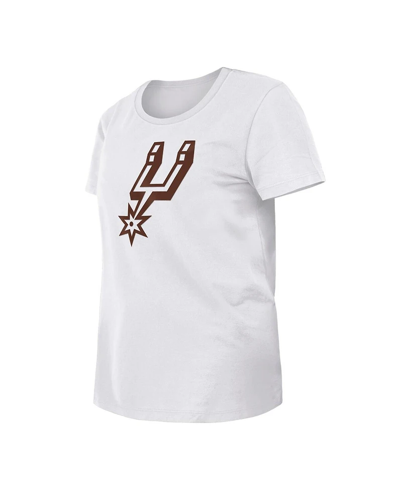 Women's New Era White San Antonio Spurs 2023/24 City Edition T-shirt