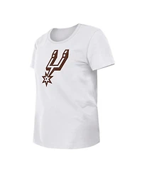 Women's New Era White San Antonio Spurs 2023/24 City Edition T-shirt