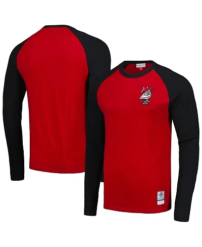 Men's Mitchell & Ness Garnet South Carolina Gamecocks Legendary Slub Raglan Long Sleeve T-shirt