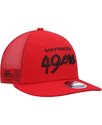 Men's New Era Scarlet San Francisco 49ers Black History Month 9FIFTY Snapback Hat