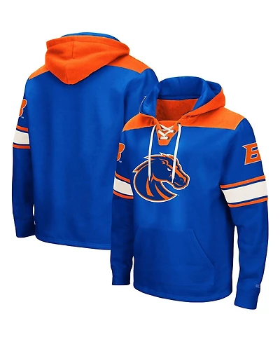 Men's Colosseum Royal Boise State Broncos 2.0 Lace-Up Pullover Hoodie