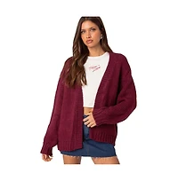 Edikted Women's Anina oversized knit cardigan