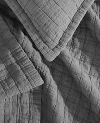 Closeout! Calvin Klein Essential Garment Washed Cotton Jacquard Coverlet