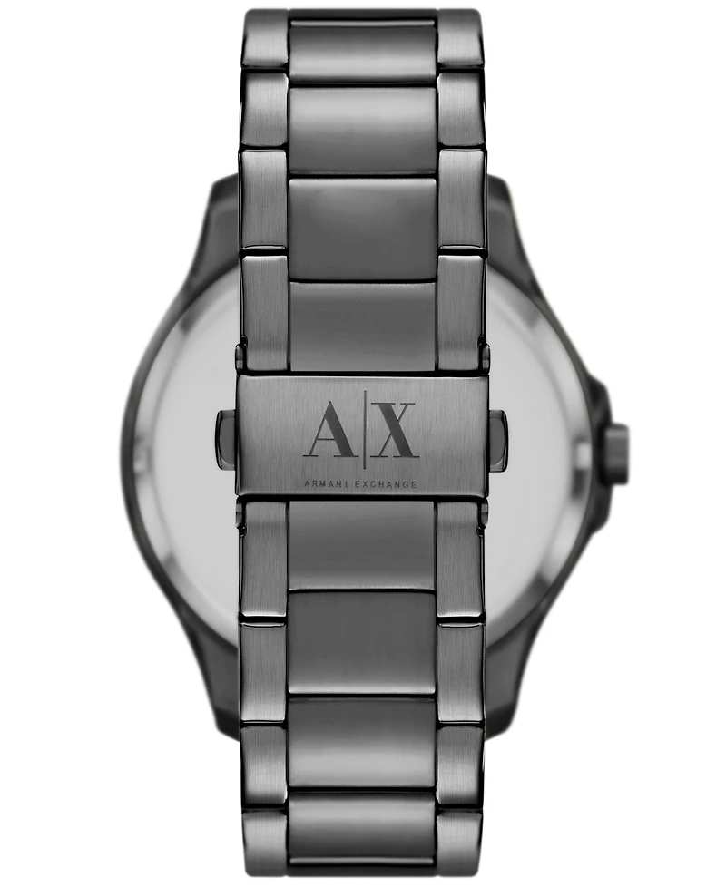 A|X Armani Exchange Men's Chronograph Gunmetal Stainless Steel Watch 46mm