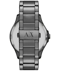 A|X Armani Exchange Men's Chronograph Gunmetal Stainless Steel Watch 46mm