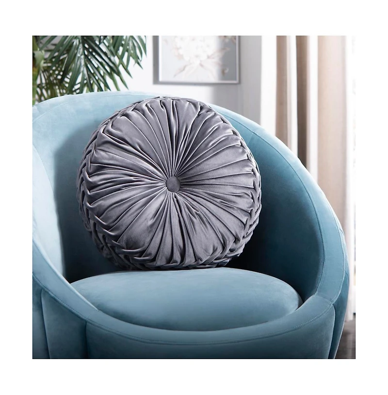 Safavieh Leila 18" Round Pillow
