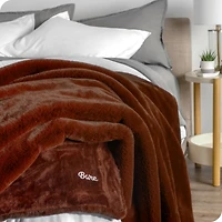 Bare Home Faux Fur Throw Blanket