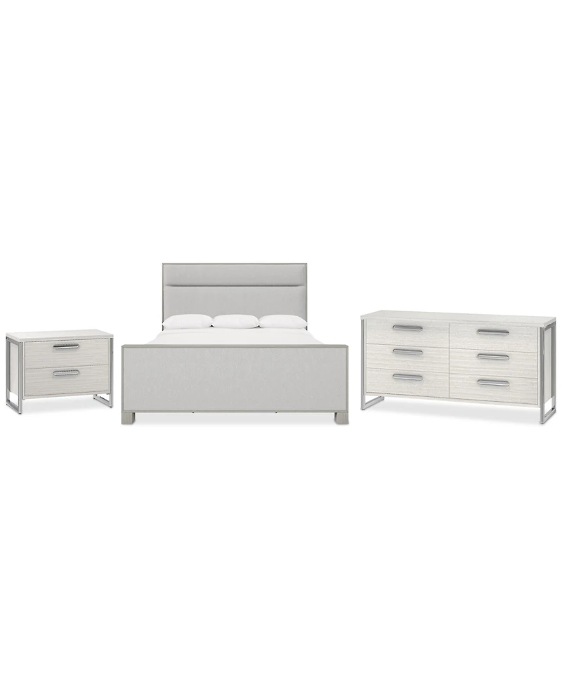 Stratum 3pc Bedroom Set (California King Bed + Dresser + Nightstand)
