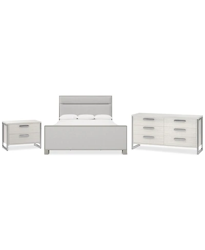 Stratum 3pc Bedroom Set (California King Bed + Dresser + Nightstand)