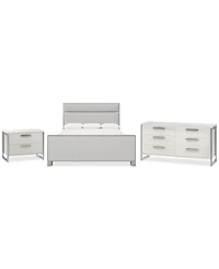 Stratum 3pc Bedroom Set (California King Bed + Dresser + Nightstand)