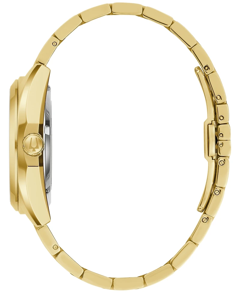 Bulova Men's Automatic Surveyor Gold-Tone Stainless Steel Bracelet Watch 39mm