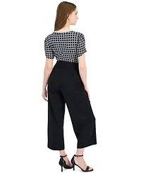 Ak Anne Klein Petite Tulip Sleeve Top Wide Leg Pants