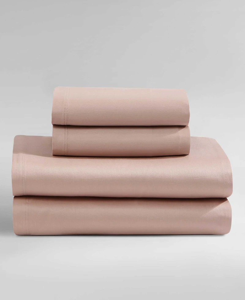 Closeout! Calvin Klein Organic Earth 300 Thread Count 100% Cotton Sateen 4-Pc. Sheet Set, King