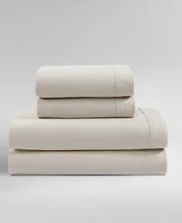 Calvin Klein Washed Cotton Percale 4-Pc. Sheet Set