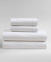 Closeout! Calvin Klein Washed Cotton Percale 4-Pc. Sheet Set