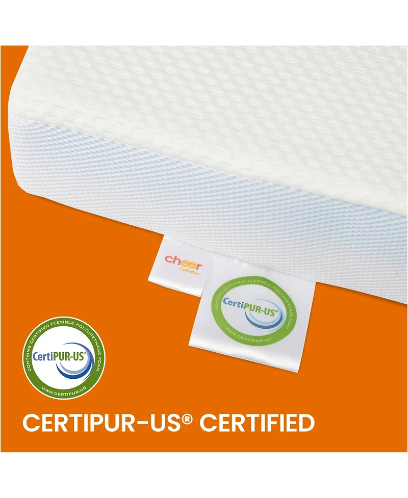 Cheer Collection 2 Inch Gel Infused Memory Foam Bed Topper with Washable Rayon from Bamboo Cover - Full