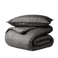 Bare Home Double Brushed Printed Duvet Cover Set
