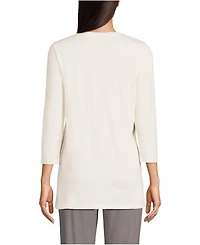 Lands' End Women's 3/4 Sleeve Cotton Supima Tunic