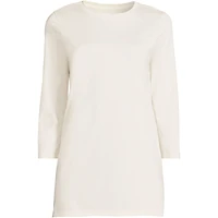 Lands' End Women's Plus 3/4 Sleeve Cotton Supima Tunic