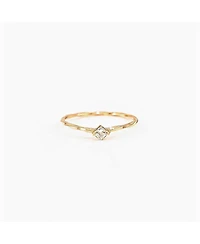 Thin Crystal Solitaire Ring, Lightweight Essential