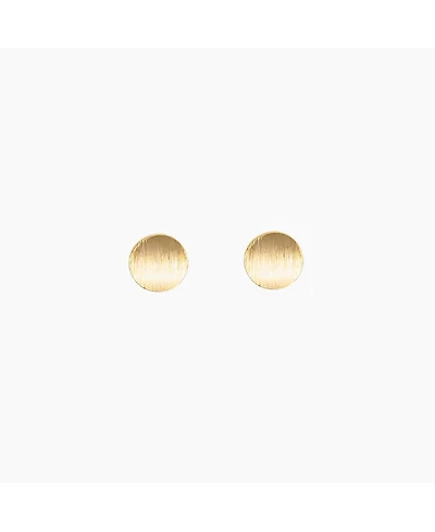 Bearfruit Jewelry Madeleine Round Disc Stud Earrings