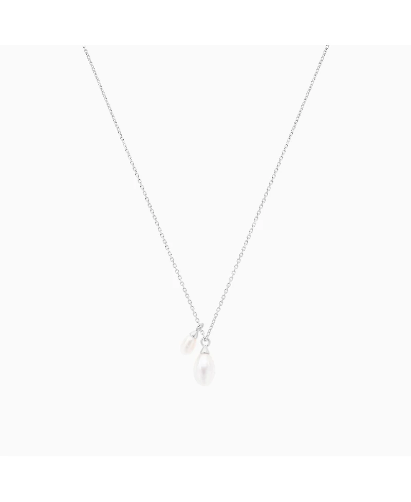 Bearfruit Jewelry Sterling Silver Maisie Duo Cultured Pearl Pendant Necklace