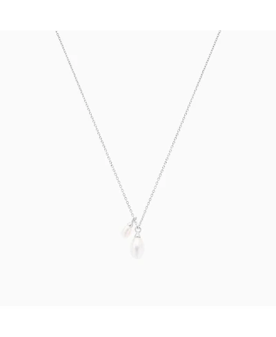 Bearfruit Jewelry Sterling Silver Maisie Duo Cultured Pearl Pendant Necklace