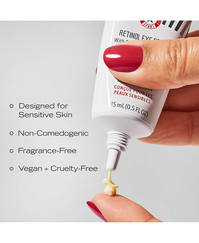 First Aid Beauty Retinol Eye Cream With Squalane + Ceramides, 0.5 oz.