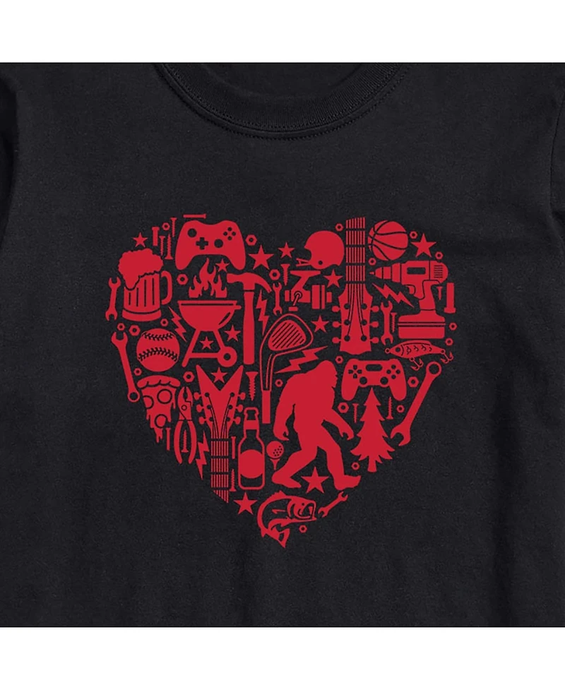 Airwaves Men's Valentines Day Short Sleeve T-shirt