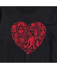 Airwaves Men's Valentines Day Short Sleeve T-shirt
