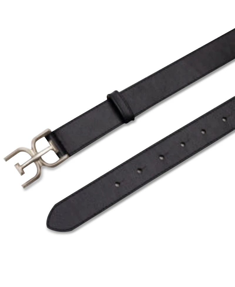 Sam Edelman Women's Slim Double-e Plaque Buckle Belt