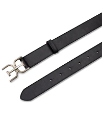 Sam Edelman Women's Slim Double-e Plaque Buckle Belt