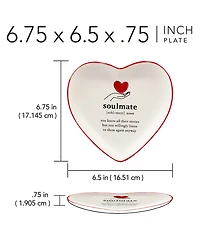 Certified International Valentine's Day Tidbit Plates, Set of 4