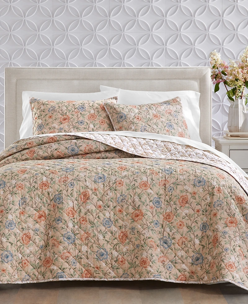 Charter Club Garden Floral 2-Pc. Quilt Set, Twin, Exclusively at Macy's