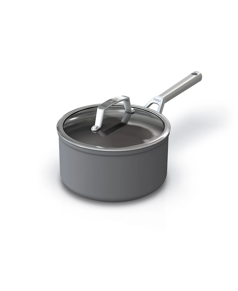 Ninja NeverStick Premium Hard-Anodized 3.5 Quart Saucepan with Glass Lid