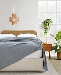 Melange Home Herringbone Cotton Blanket, King