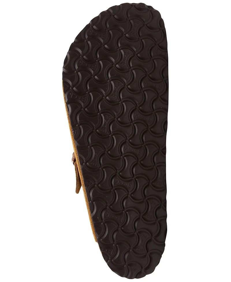 Birkenstock Men's Boston Soft Footbed Suede Leather Clogs from Finish Line