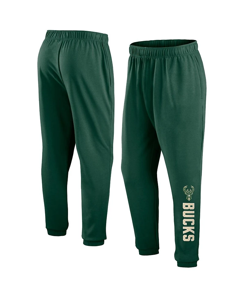 Men's Fanatics Hunter Green Milwaukee Bucks Big and Tall Chop Block Pants