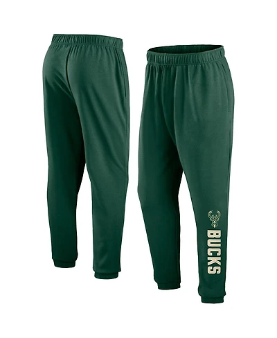 Men's Fanatics Hunter Green Milwaukee Bucks Big and Tall Chop Block Pants