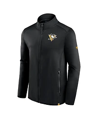Men's Fanatics Black Pittsburgh Penguins Authentic Pro Full-Zip Jacket