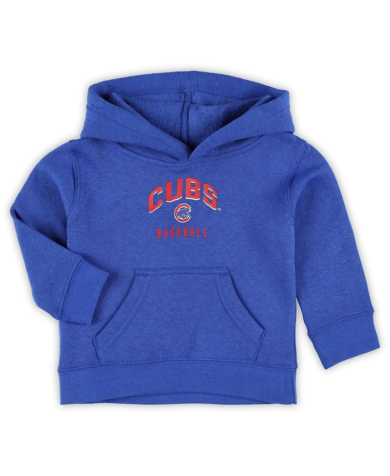 Infant Boys and Girls Royal, Heather Gray Chicago Cubs Play by Play Pullover Hoodie and Pants Set